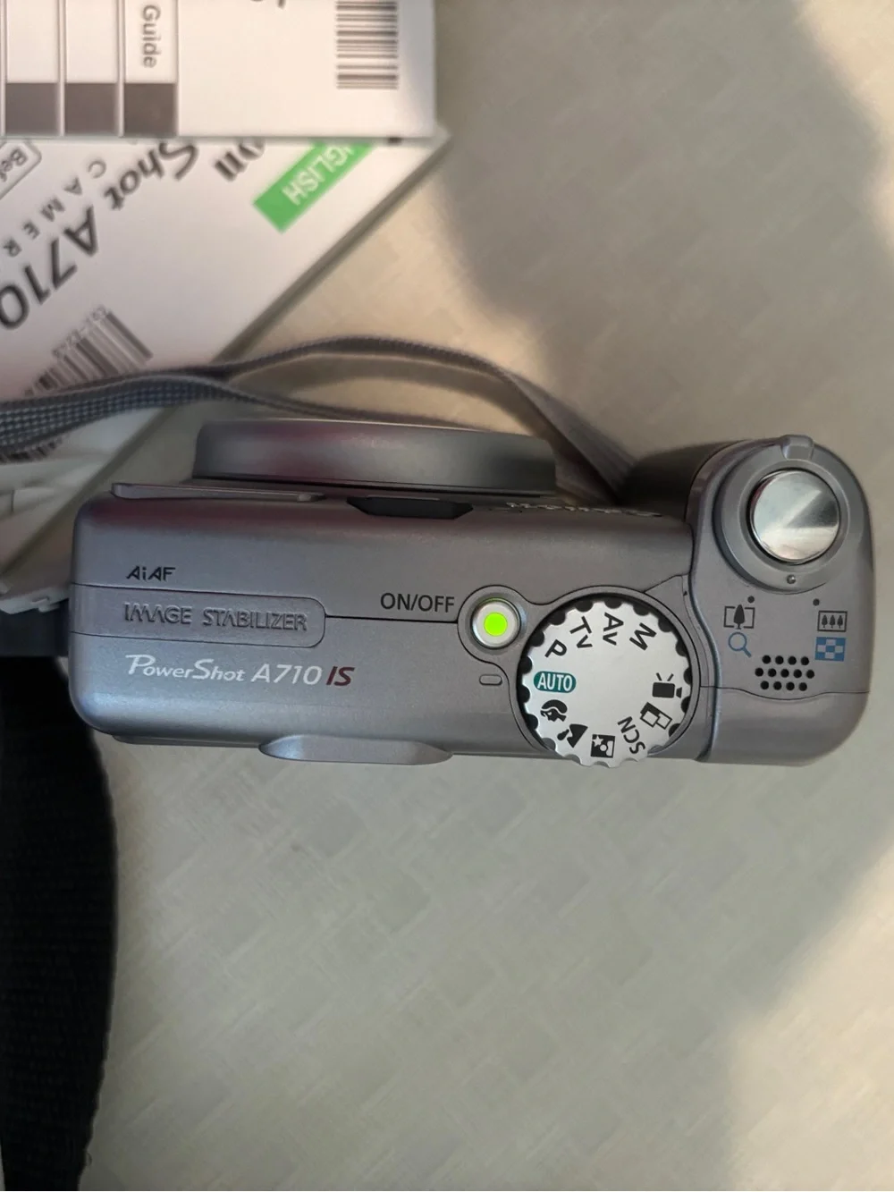 Canon PowerShot A710 IS 7.1MP Digital Camera Metallic Gray, Tested, Working